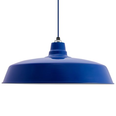 28" The Original™ LED Pendant, 700-Royal Blue, Royal Blue Cloth Cord