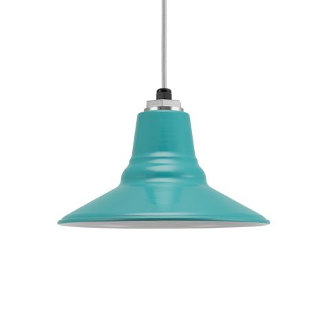 12" Aero LED, 390-Teal, CMG-Grey Cloth Cord