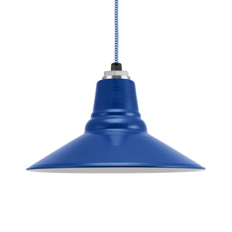 14" Aero LED, 700-Royal Blue, CSUW-Blue & White Cloth Cord