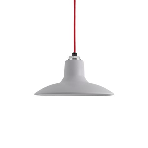 12" Dominion LED, 800-Industrial Grey, CRD-Red Cloth Cord