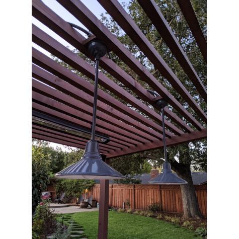 16” Aero, 850-Graphite, 24” Stem, 975-Galvanized | Photo Courtesy of Homeowner