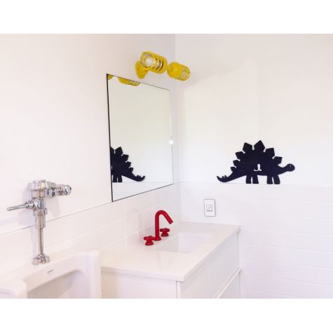 Atomic Topless Double Industrial Guard Sconce, 500-Buttery Yellow, CGG-Standard Cast Guard | Photo Courtesy of Homeowner