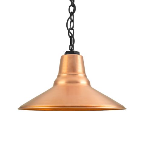 14" Aero, 995-Natural Raw Copper, Mounting in 100-Black, SBK-Standard Black Cord