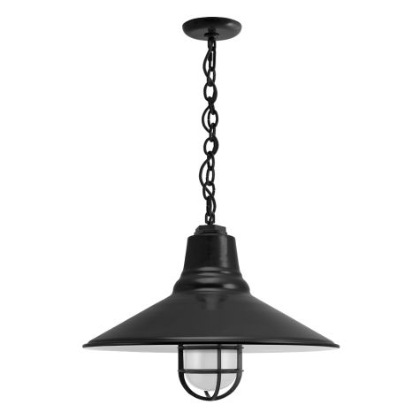 16" Aero, 100-Black, CGG-Standard Cast Guard, FST-Frosted Glass, CSB-Black Cloth Cord