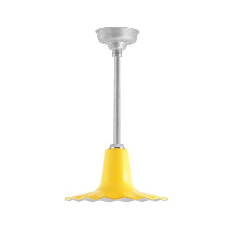 12" Seaside LED, 500-Buttery Yellow, Mounting in 975-Galvanized