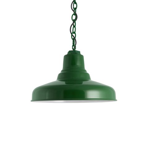 14" Union LED, 307-Emerald Green, CSB-Black Cloth Cord