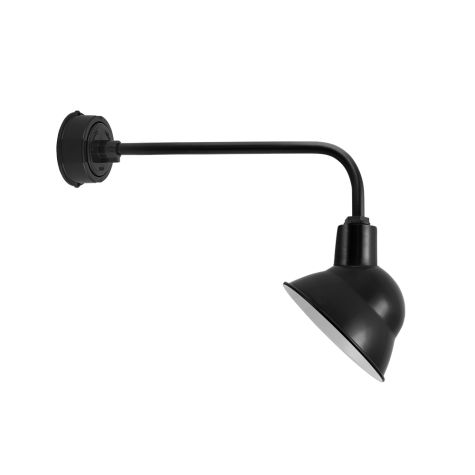 10" Emblem LED, 100-Black, G8 Gooseneck Arm