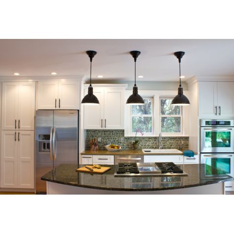 (3) 10” Wilcox LED, 950-Porcelain Metallic Chrome, SBk-Standard Black Cord | Photo Courtesy of Sommer Collier from A Spicy Perspective