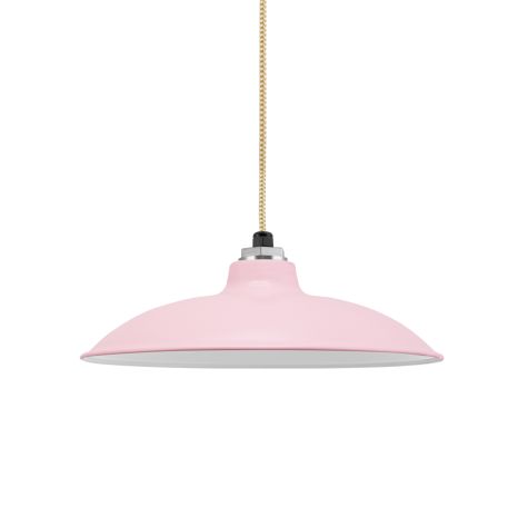 12" Sinclair LED, 480-Blush Pink, CSGW-Gold & White Cloth Cord
