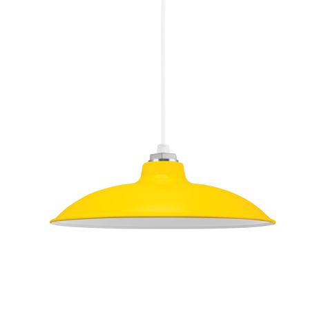 12" Sinclair LED, 500-Buttery Yellow, CSW-White Cloth Cord