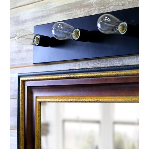 Vanity Stripe Light, 5-Light, 100-Black