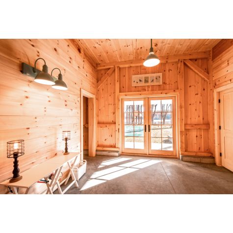 14" Wilcox Uplight, 311-Jadite | Photo Courtesy of Houses and Barns by John Libby and Izzy Bouchard Photography