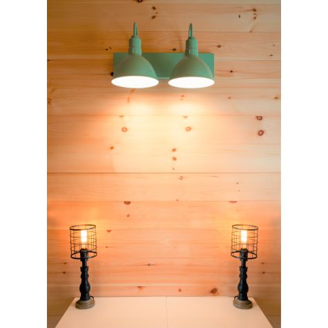 10” Wilcox Vanity Sconce, 311-Jadite PTMP | Photo Courtesy of Houses and Barns by John Libby and Izzy Bouchard Photography