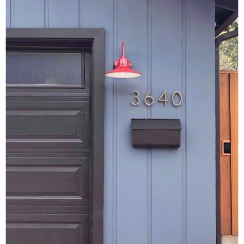 12” Dominion, 400-Barn Red, Dusk-to-Dawn Photocell | Photo Courtesy of Meredith Kleinman