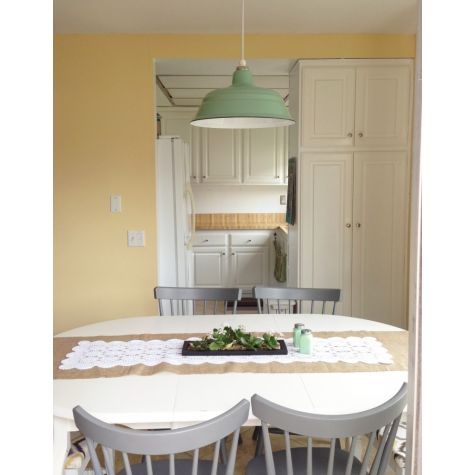 17" Bomber, 355-Jadite, SWH-Standard White Cord | Photo Courtesy of Homeowner