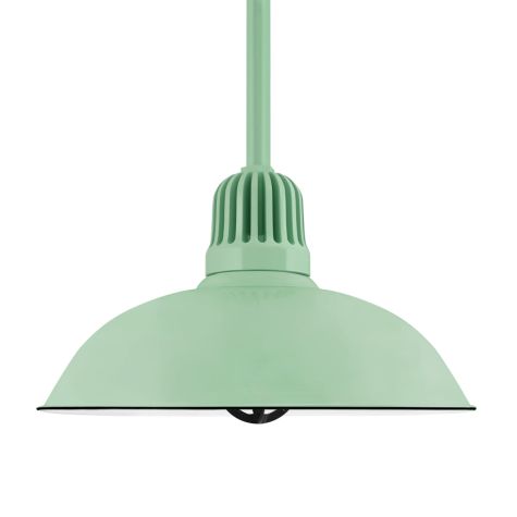 20" Gridiron, 355-Porcelain Jadite, Heat Sink in 355-Jadite, Mounting in 355-Jadite, TGG-Heavy Duty Cast Guard in 150-Black, FST-Frosted Glass
