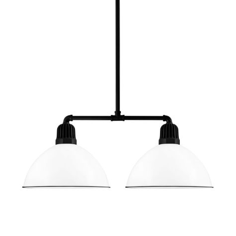 20" Kickoff, 250-Porcelain White, Heat Sink in 150-Black, 12" Arms & Mounting in 250-White