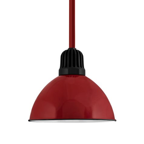 14" Kickoff, 455-Porcelain Cherry Red, Heat Sink in 150-Black, Mounting in 455-Porcelain Cherry Red