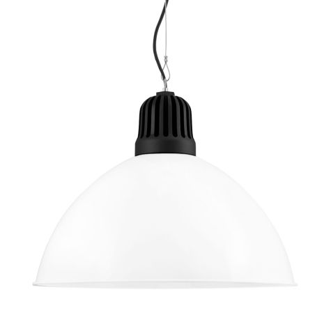 20" Kickoff, 200-White, Heat Sink in 105-Textured Black, SBK-Standard Black Cord