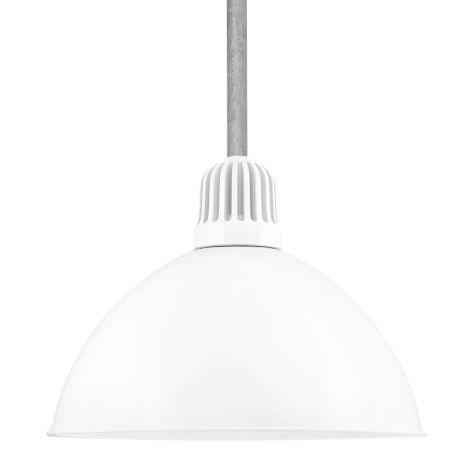 20" Kickoff, 200-White, Heat Sink in 200-White, Mounting in 975-Galvanized