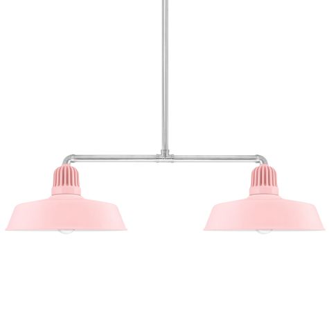 20" Scrimmage, 480-Blush Pink, 18" Arms & Mounting in 980-Brushed Aluminum, CLR-Clear Glass