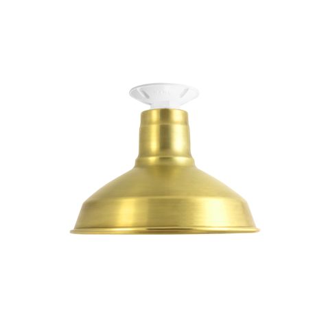 12" Dino, 997-Natural Raw Brass, Mounting in 200-White