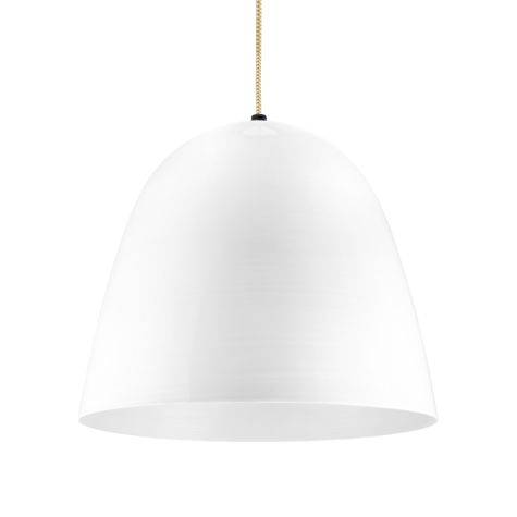 20" Egg, 200-White, CSGW-Gold & White Cloth Cord