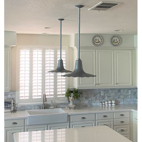 16” Seaside, 975-Galvanized, 24” Stem | Photo Courtesy of Homeowner