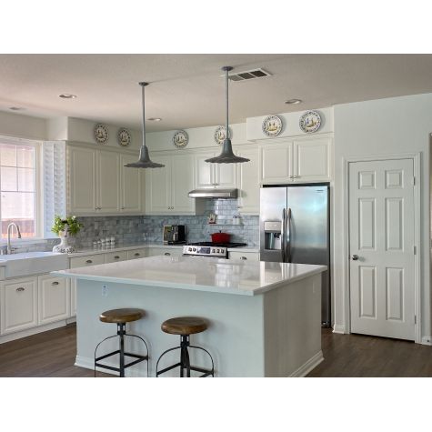 16” Seaside, 975-Galvanized, 24” Stem | Photo Courtesy of Homeowner
