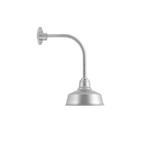 10" Esso, 975-Galvanized, G12 Gooseneck Arm