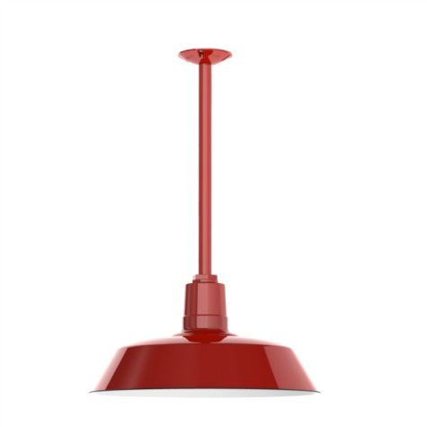 Stem Mount Canopy (Displayed here: 18" The Original™, 455-Porcelain Cherry Red, 18" Stem)