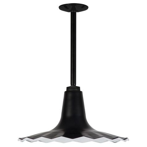 Stem Mount Canopy (Displayed here: 16" Seaside, 100-Black, 12" Stem)
