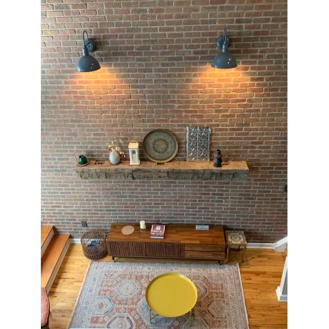12" Wilcox Wall Sconce, 850-Graphite | Photo Courtesy of Homeowner