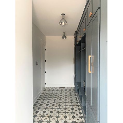 10" Wilcox Flush Mount, 975-Galvanized | Photo Courtesy of Homeowner