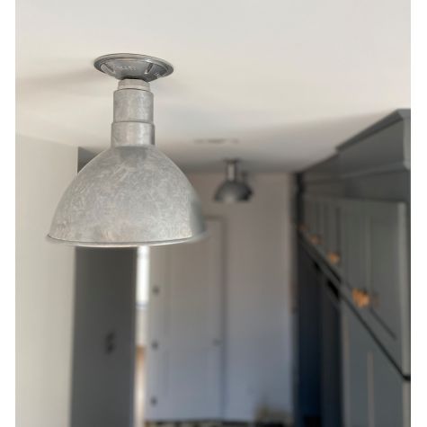 10" Wilcox Flush Mount, 975-Galvanized | Photo Courtesy of Homeowner