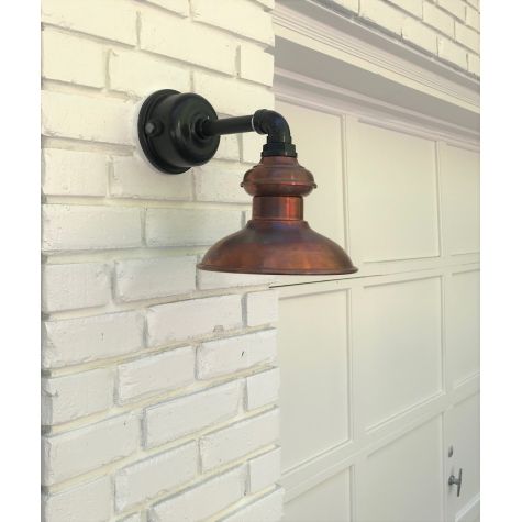 Dusk-to-Dawn Photocell (Displayed here: 8” Chestnut, 995-Natural Raw Copper, G3 Gooseneck Arm in 100-Black, Dusk-to-Dawn Photocell | Photo Courtesy of Homeowner)