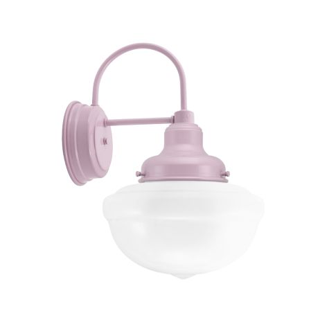 Acorn Schoolhouse Sconce, 790-Lavender, Opaque Glass