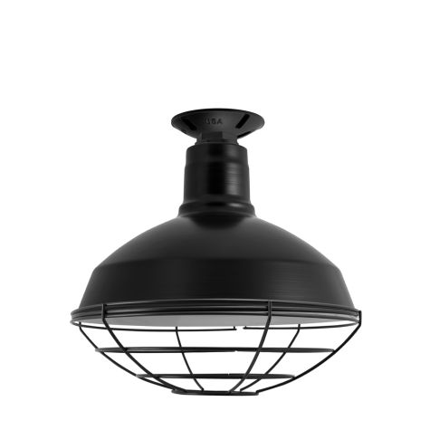 14" Dino, 100-Black, Wire Cage