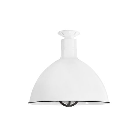 16" Wilcox, 250-Porcelain White, TGG-Heavy Duty Cast Guard, 150-Black, FST-Frosted Glass