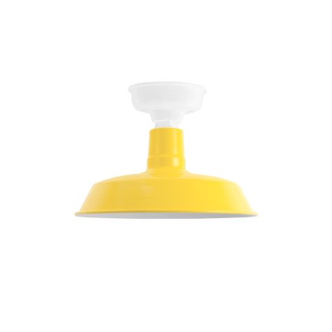20" The Original™ LED Flush Mount, 500-Buttery Yellow, Mounting in 200-White