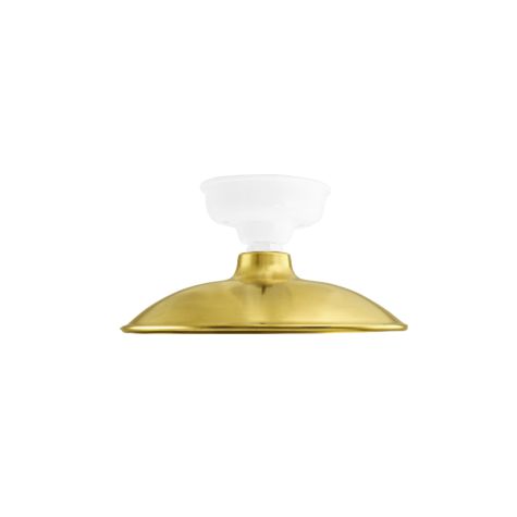 12" Sinclair LED, 997-Natural Raw Brass, Mounting in 200-White