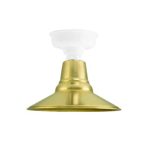 12" Aero LED, 997-Natural Raw Brass, Mounting in 200-White