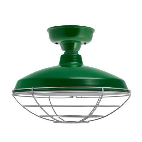 16" Marathon LED, 307-Emerald Green, Wire Cage, 975-Galvanized