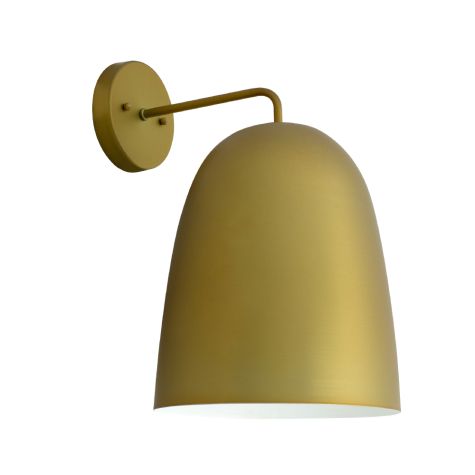 Egg Wall Sconce, 930-Painted Aged Brass, 8" Projection