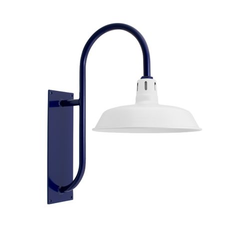 16" The Original™ Vented Gooseneck Light, 200-White, Narrow Slot Vents, G19 Gooseneck Arm, 710-Cobalt Blue