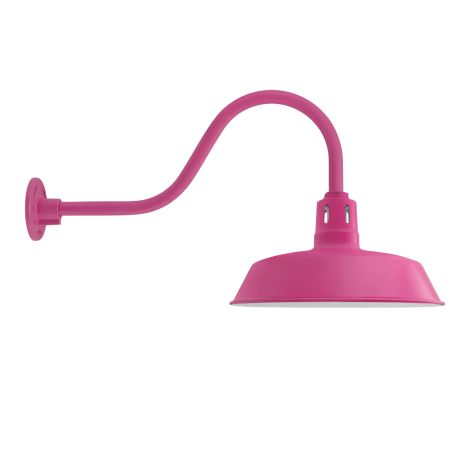 16" The Original™ Vented Gooseneck Light, 490-Magenta, Narrow Slot Vent, G22 Gooseneck Arm