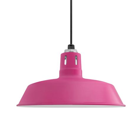 16" The Original™ Vented Pendant, 490-Magenta, Narrow Slot Vents, Standard Black Cord