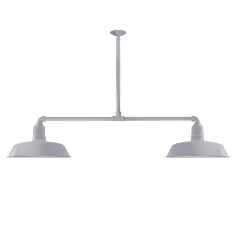 The Original™ 2-Light, 800-Industrial Grey, 18" Arms, 18" Stem