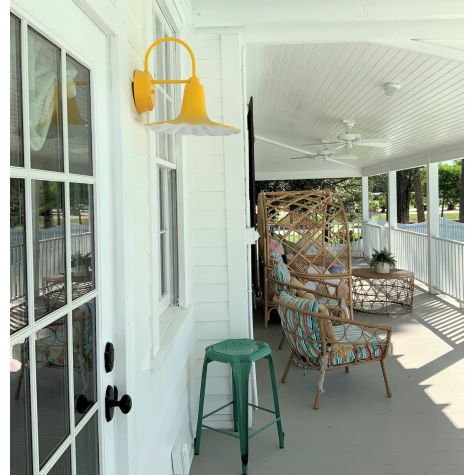 14" Seaside Wall Sconce, 500-Buttery Yellow | Courtesy of Jane Coslick Designs