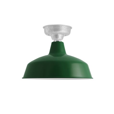 16" Avalon LED, 307-Emerald Green, Mounting in 975-Galvanized